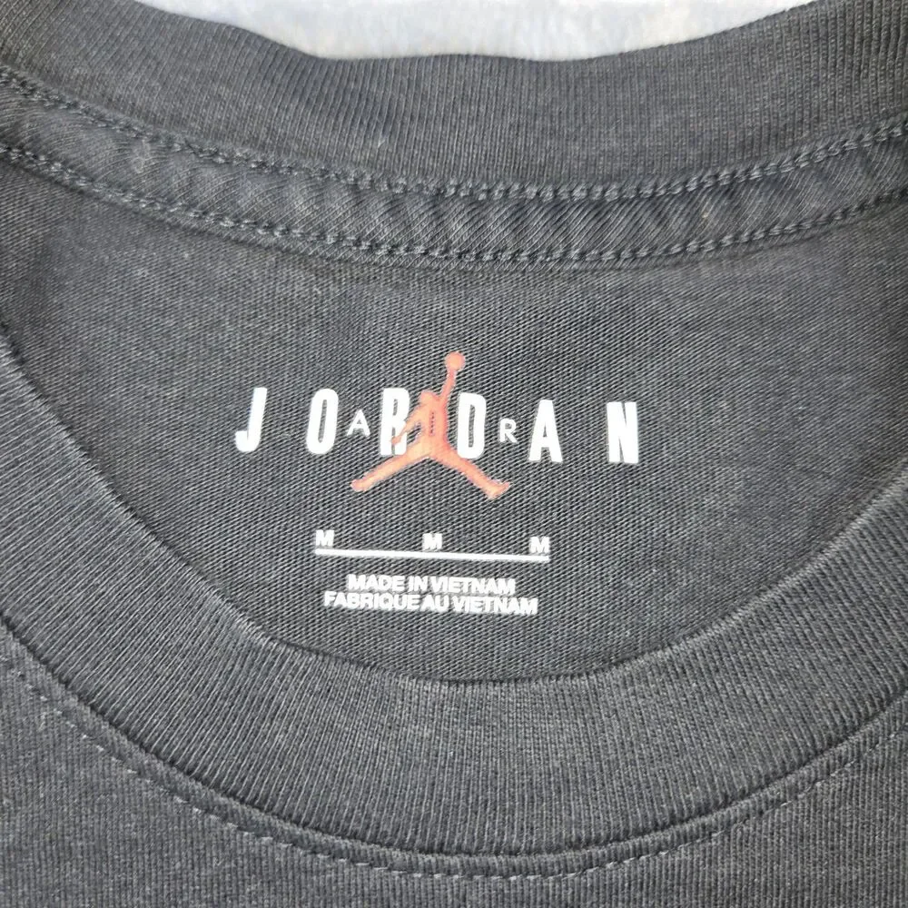 Mens Air Jordan T Shirts Too Easy The One Global Finals Medium Black